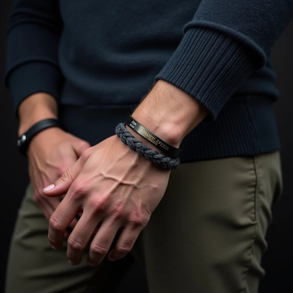 Engraved Bracelets for Men Style Fit Meaning Checklist - Coolpeacock