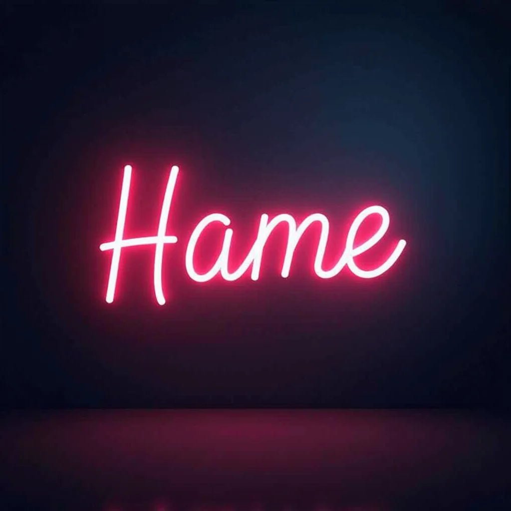 Smart Design Rules for a Custom Neon Name Sign at Home - Coolpeacock