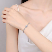 1 Carat Moissanite 925 Sterling Silver Bracelet - Coolpeacock