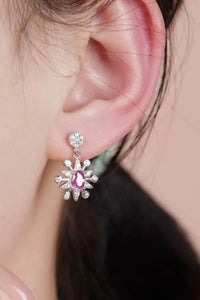 1 Carat Moissanite 925 Sterling Silver Moon & Star Earrings - Coolpeacock