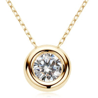 1 Carat Moissanite 925 Sterling Silver Necklace - Coolpeacock