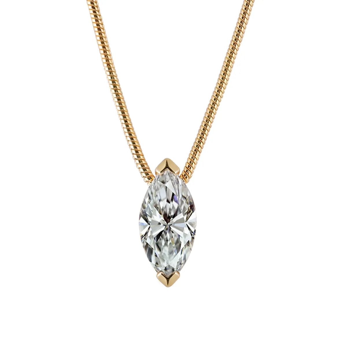 1 Carat Moissanite 925 Sterling Silver Necklace - Coolpeacock