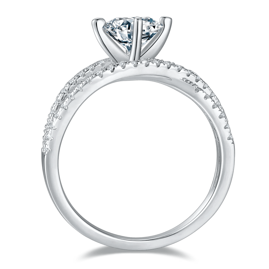 1 Carat Moissanite 925 Sterling Silver Ring - Coolpeacock