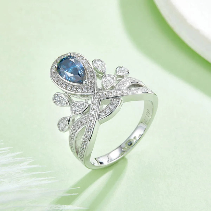 1 Carat Moissanite 925 Sterling Silver Ring - Coolpeacock
