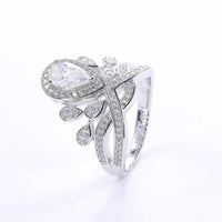 1 Carat Moissanite 925 Sterling Silver Ring - Coolpeacock
