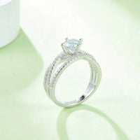1 Carat Moissanite 925 Sterling Silver Ring - Coolpeacock