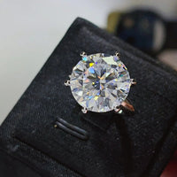 10 Carat Moissanite 925 Sterling Silver Ring - Coolpeacock