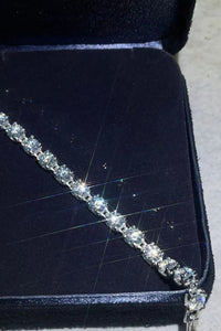 10 Carat Moissanite Platinum - Plated Bracelet - Coolpeacock