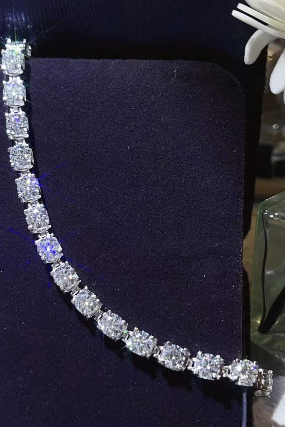 10 Carat Moissanite Platinum - Plated Bracelet - Coolpeacock
