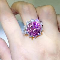 10 Carat Moissanite Zircon 925 Sterling Silver Ring - Coolpeacock