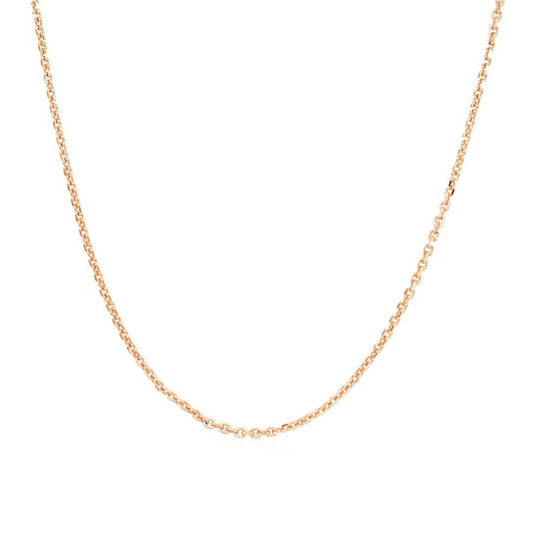 14k Rose Gold Adjustable Cable Chain (1.10 mm) - Coolpeacock