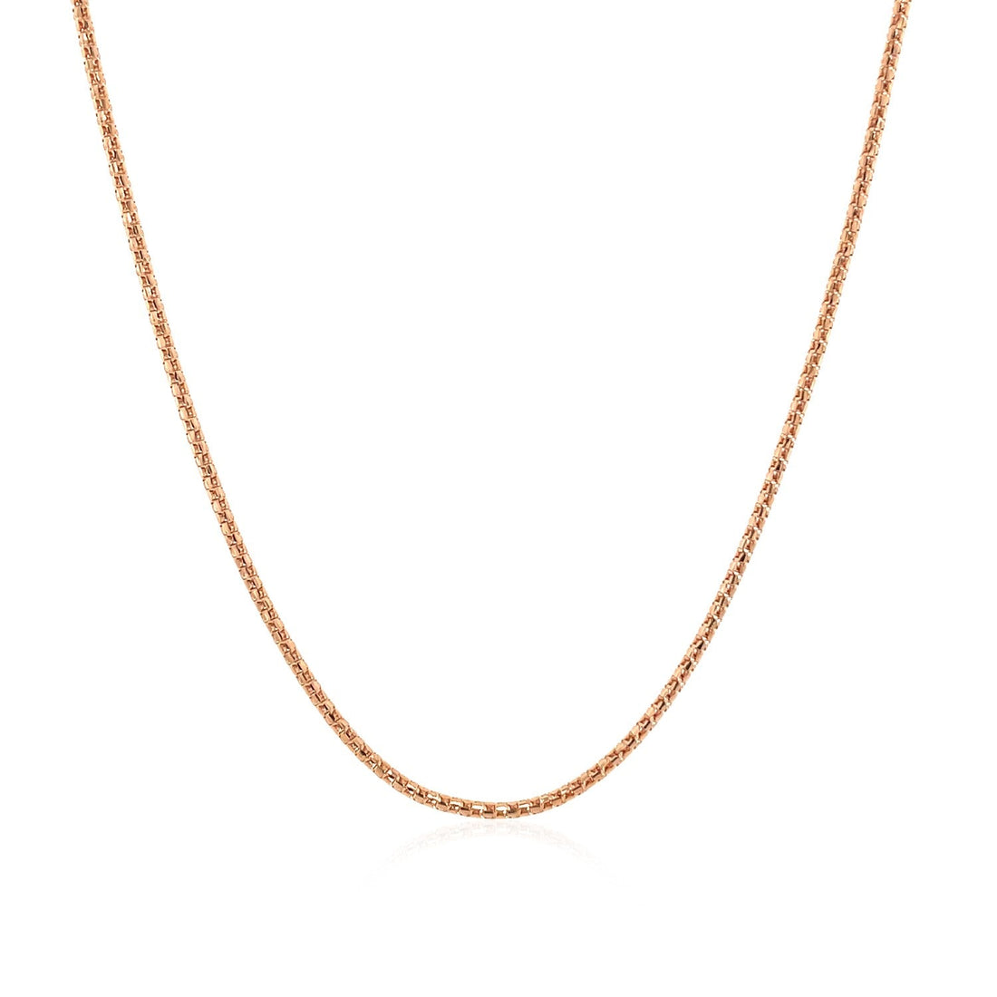 14k Rose Gold Adjustable Popcorn Chain (1.30 mm) - Coolpeacock