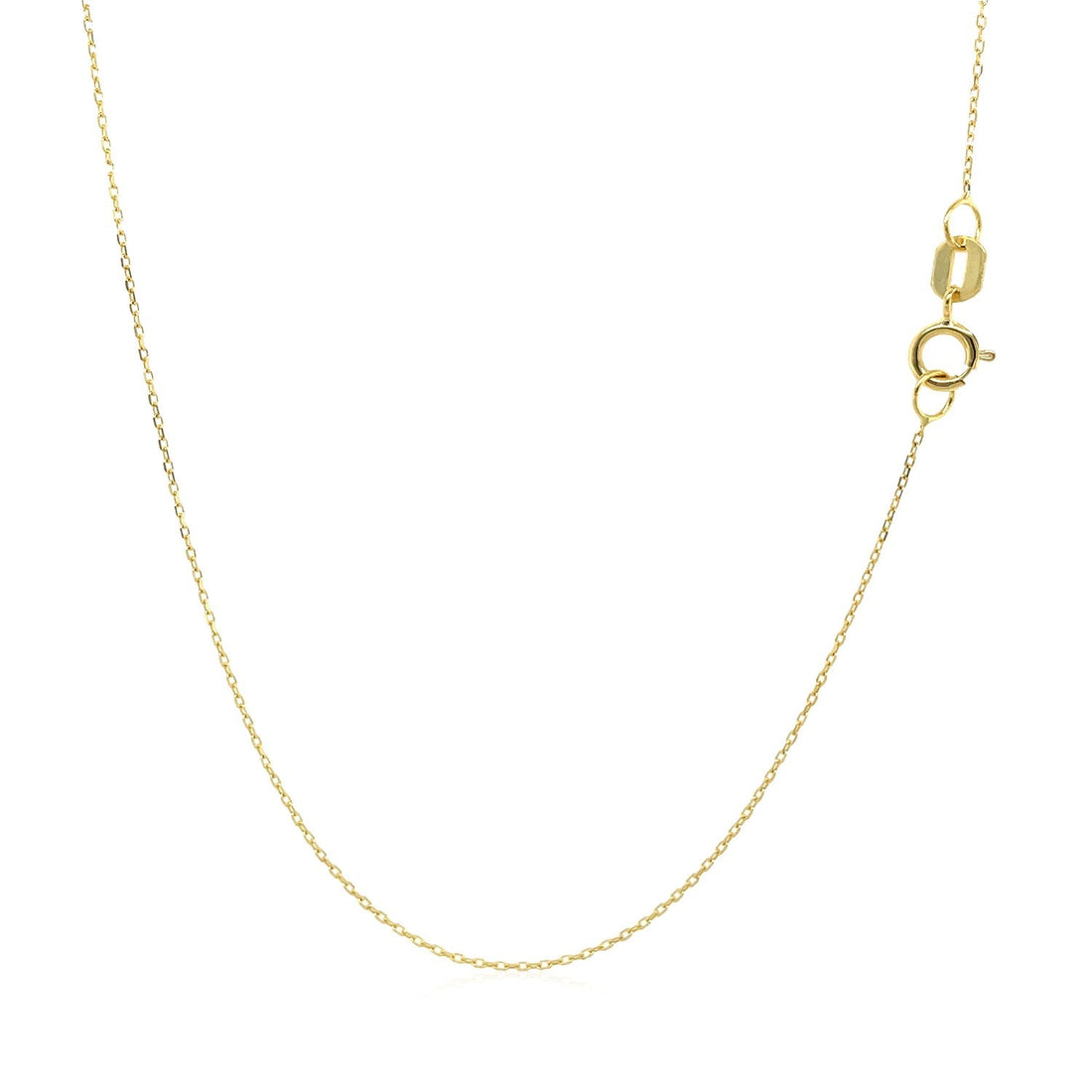 14k Yellow Gold Necklace with Moon - Coolpeacock