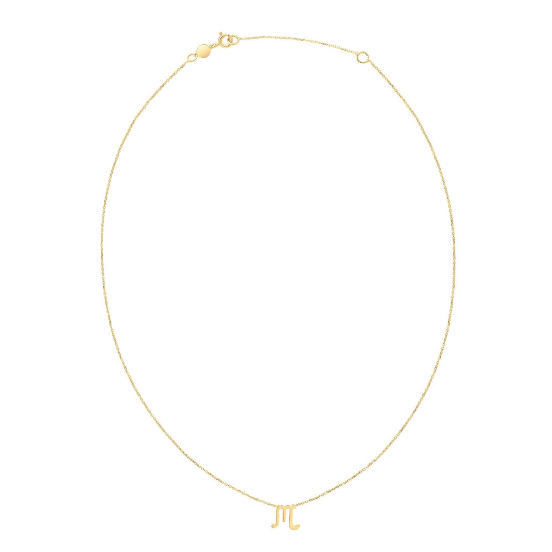 14K Yellow Gold Scorpio Necklace - Coolpeacock