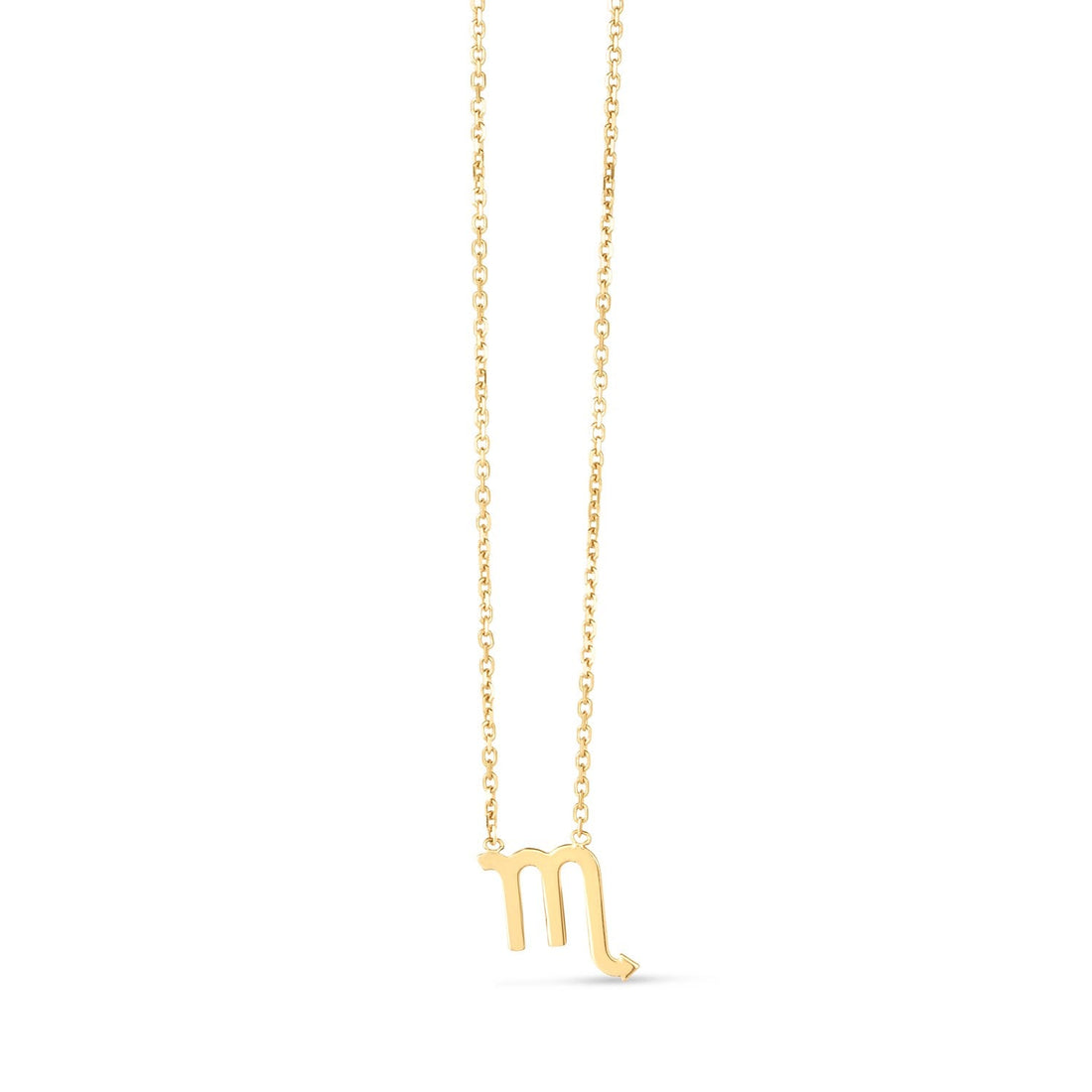 14K Yellow Gold Scorpio Necklace - Coolpeacock