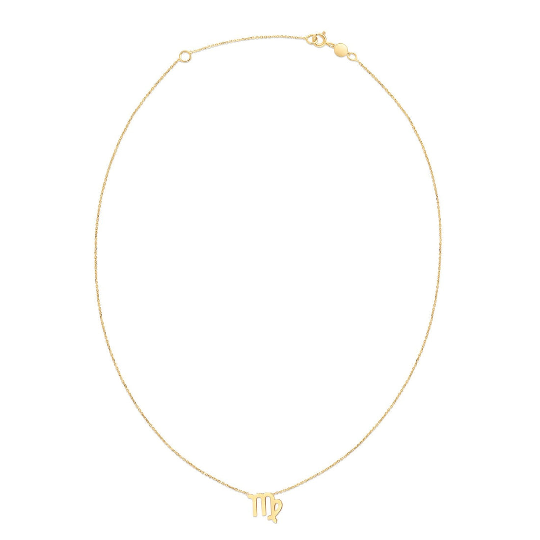 14K Yellow Gold Virgo Necklace - Coolpeacock