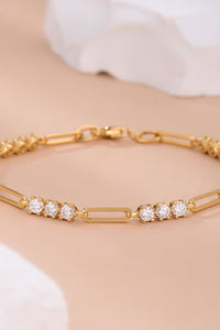 1.8 Carat Moissanite 925 Sterling Silver Bracelet - Coolpeacock