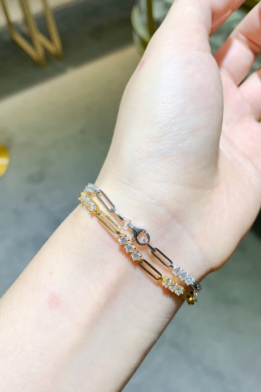 1.8 Carat Moissanite 925 Sterling Silver Bracelet - Coolpeacock