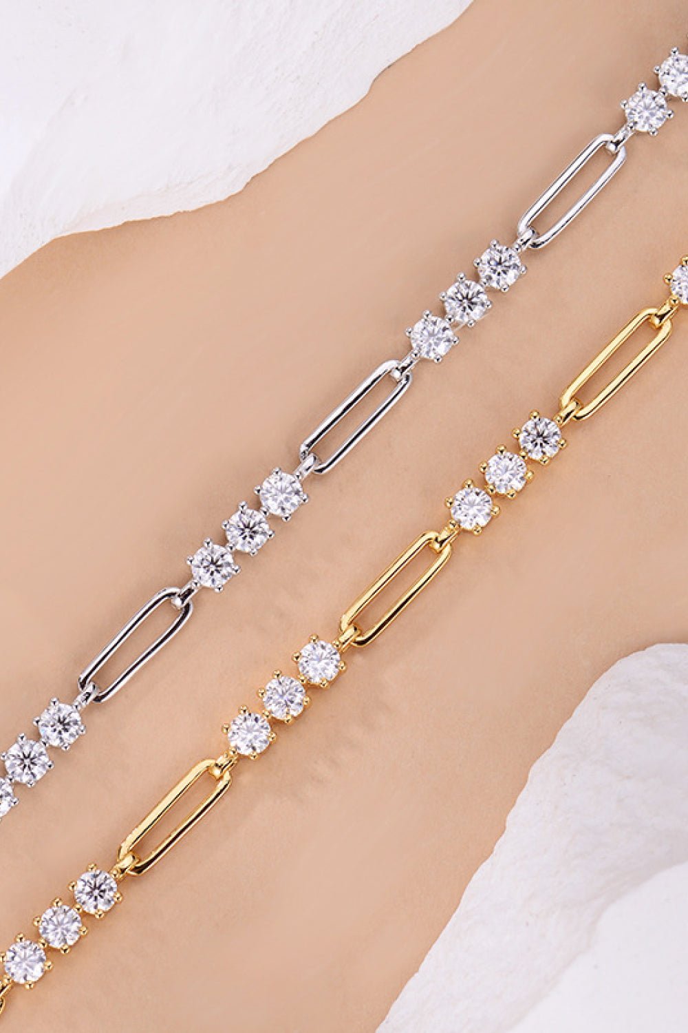 1.8 Carat Moissanite 925 Sterling Silver Bracelet - Coolpeacock