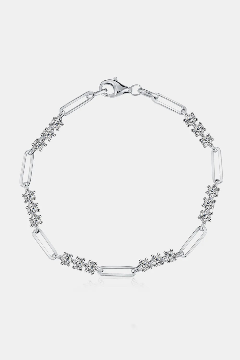 1.8 Carat Moissanite 925 Sterling Silver Bracelet - Coolpeacock