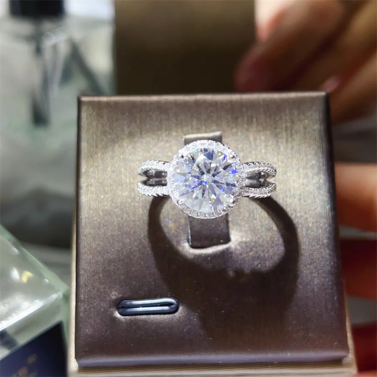 2 Carat 925 Sterling Silver Moissanite Ring - Coolpeacock