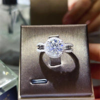 2 Carat 925 Sterling Silver Moissanite Ring - Coolpeacock