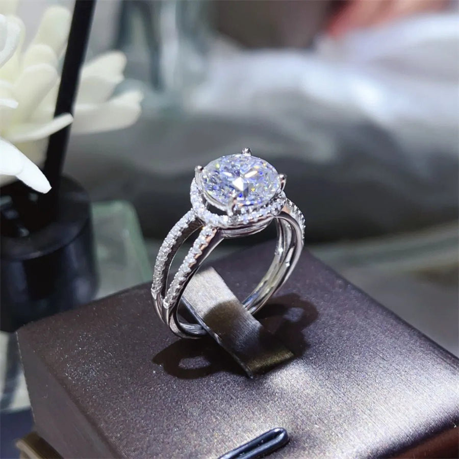 2 Carat 925 Sterling Silver Moissanite Ring - Coolpeacock