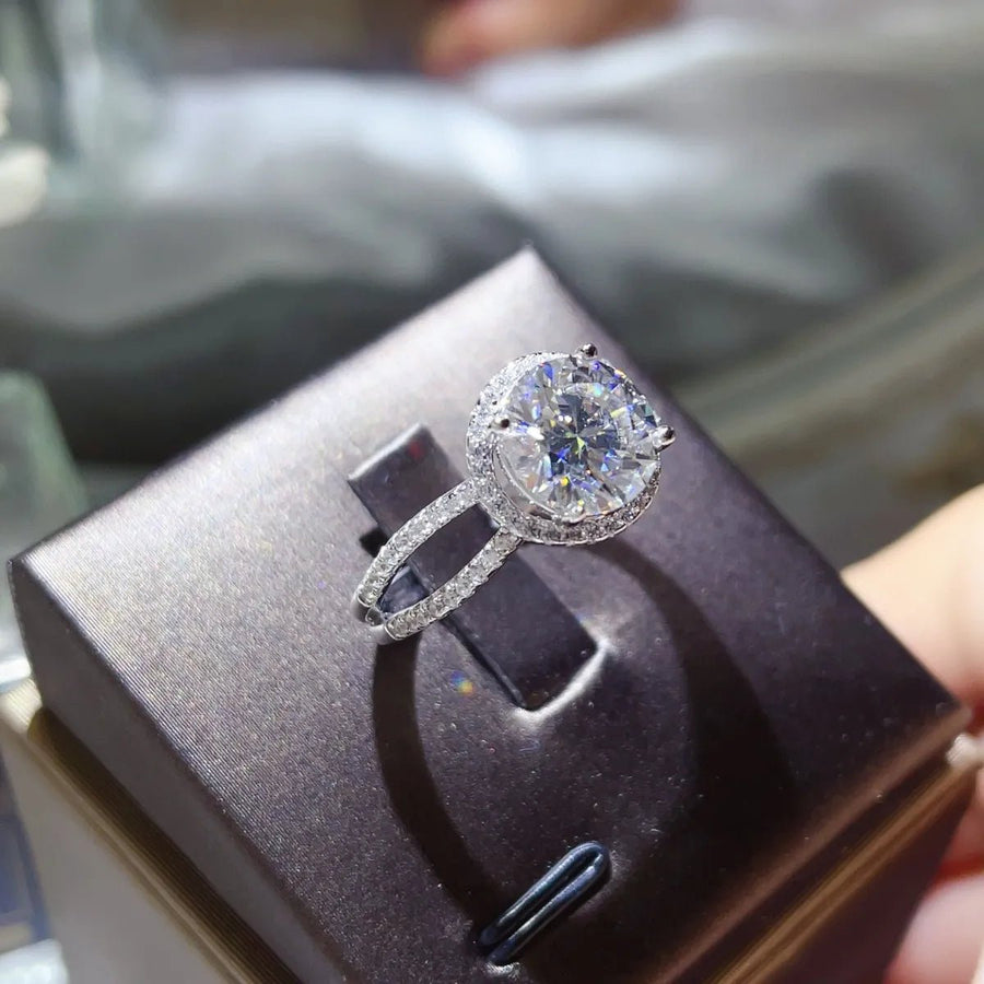 2 Carat 925 Sterling Silver Moissanite Ring - Coolpeacock