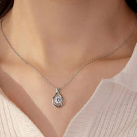 2 Carat Moissanite 925 Sterling Silver Pendant Necklace - Coolpeacock