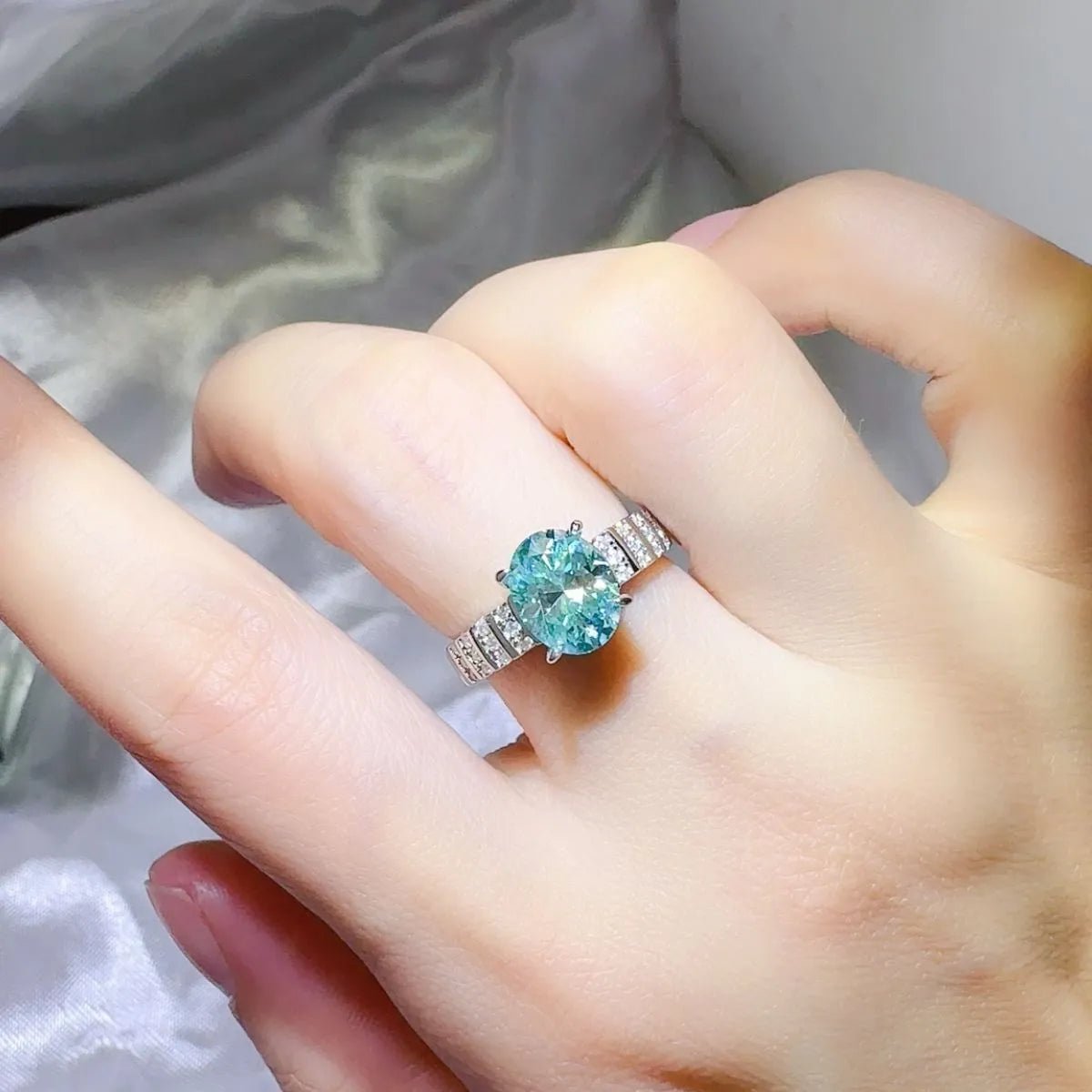 2 Carat Moissanite 925 Sterling Silver Ring - Coolpeacock