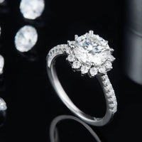 2 Carat Moissanite 925 Sterling Silver Ring - Coolpeacock