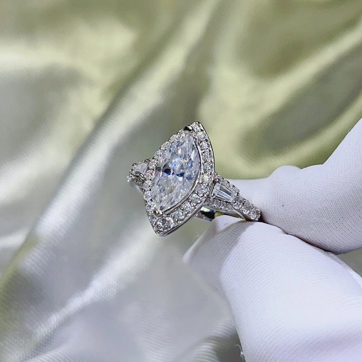 2 Carat Moissanite 925 Sterling Silver Ring - Coolpeacock
