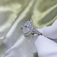 2 Carat Moissanite 925 Sterling Silver Ring - Coolpeacock