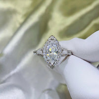 2 Carat Moissanite 925 Sterling Silver Ring - Coolpeacock