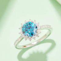2 Carat Moissanite 925 Sterling Silver Ring - Coolpeacock