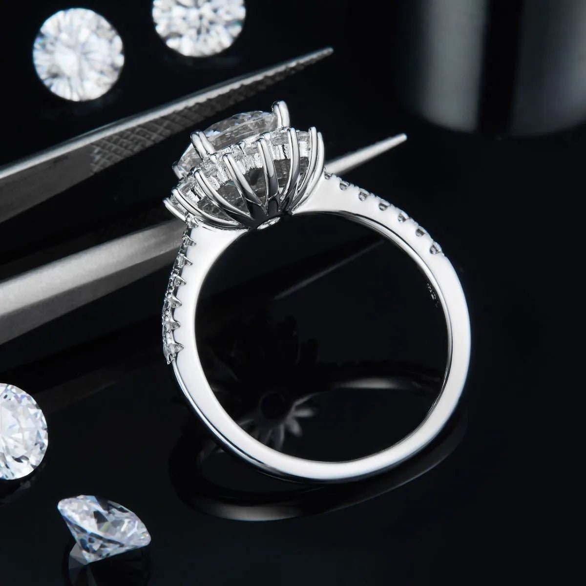 2 Carat Moissanite 925 Sterling Silver Ring - Coolpeacock