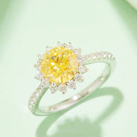 2 Carat Moissanite 925 Sterling Silver Ring - Coolpeacock