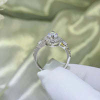 2 Carat Moissanite 925 Sterling Silver Ring - Coolpeacock