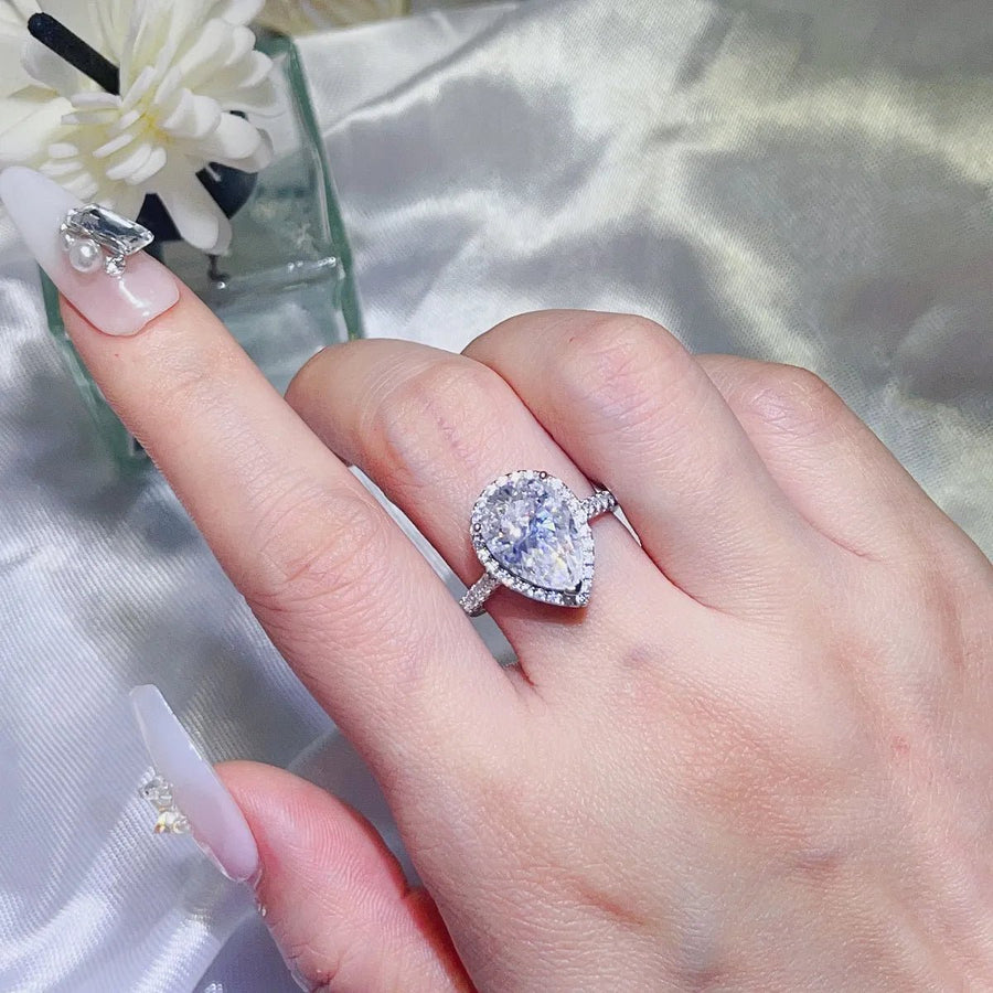 2 Carat Moissanite 925 Sterling Silver Ring - Coolpeacock