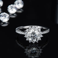 2 Carat Moissanite 925 Sterling Silver Ring - Coolpeacock
