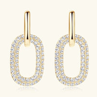 2.16 Carat Moissanite 925 Sterling Silver Earrings - Coolpeacock