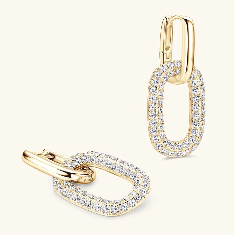 2.16 Carat Moissanite 925 Sterling Silver Earrings - Coolpeacock