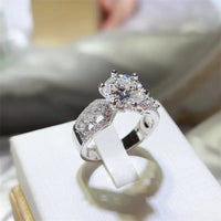 3 Carat 925 Sterling Silver Moissanite Ring - Coolpeacock