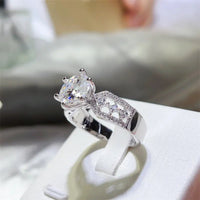 3 Carat 925 Sterling Silver Moissanite Ring - Coolpeacock