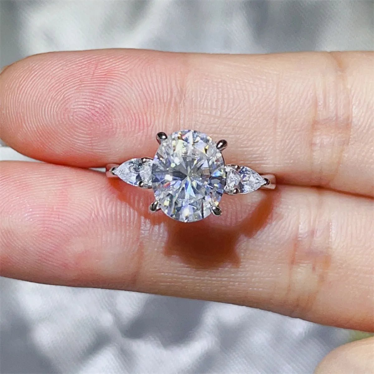 3 Carat Moissanite 925 Sterling Silver Ring - Coolpeacock