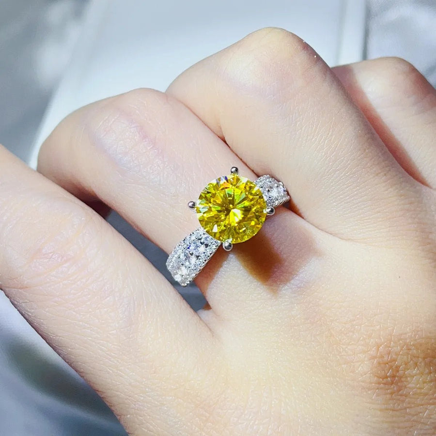 3 Carat Moissanite 925 Sterling Silver Ring - Coolpeacock