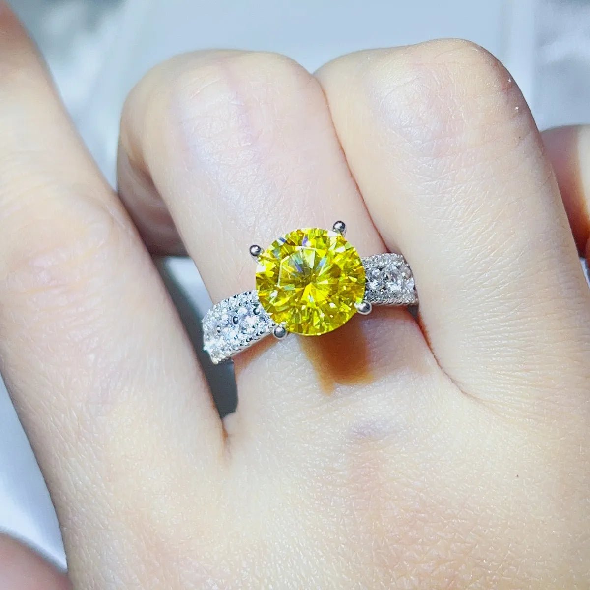 3 Carat Moissanite 925 Sterling Silver Ring - Coolpeacock