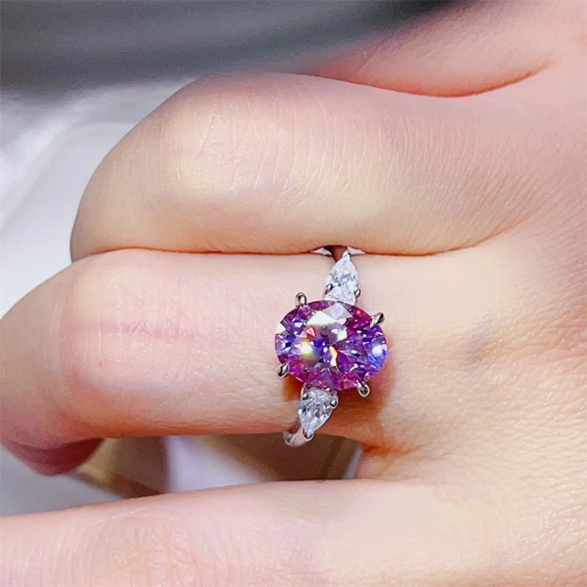 3 Carat Moissanite 925 Sterling Silver Ring - Coolpeacock