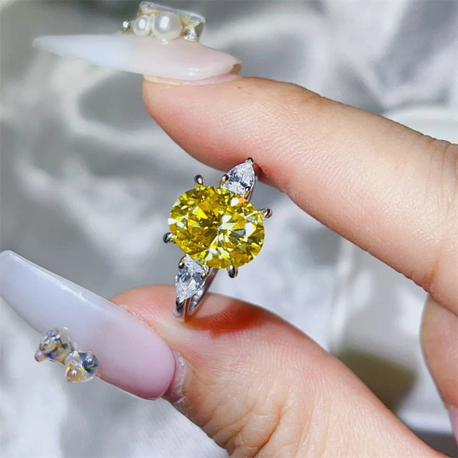 3 Carat Moissanite 925 Sterling Silver Ring - Coolpeacock