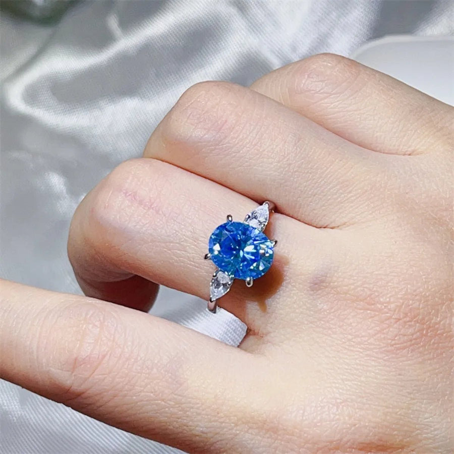 3 Carat Moissanite 925 Sterling Silver Ring - Coolpeacock